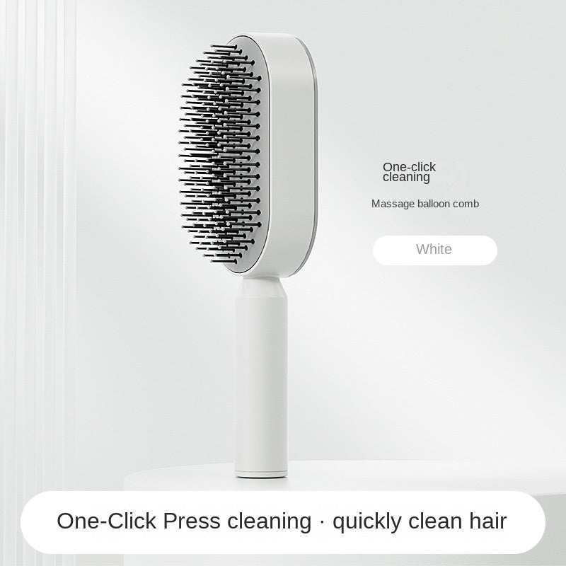 3D Self Cleaning Hair Brush For Women Massage Scalp Promote Blood Circulation Anti Hair Loss