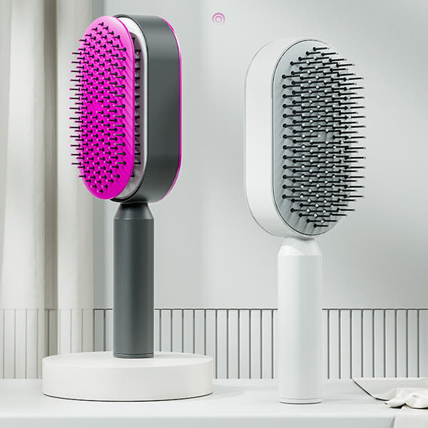 3D Self Cleaning Hair Brush For Women Massage Scalp Promote Blood Circulation Anti Hair Loss